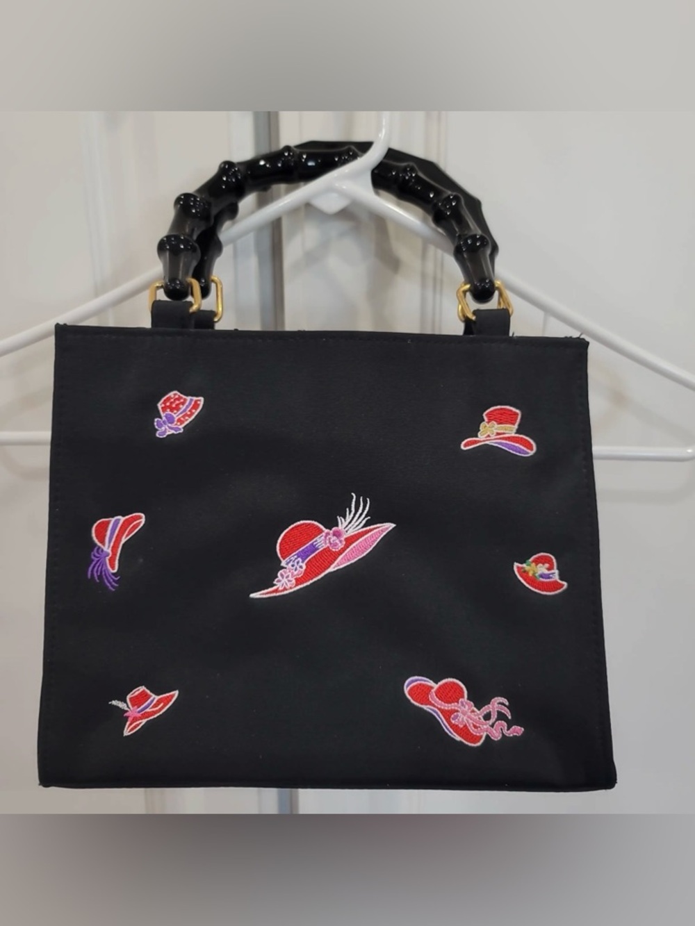 Black Vintage Small Tote Bag